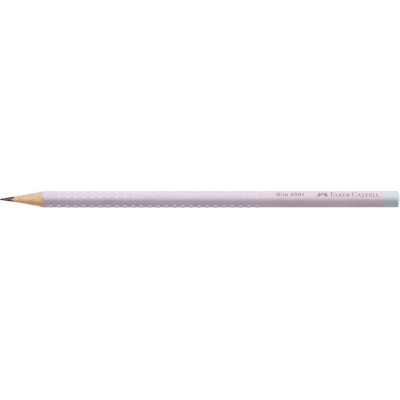 Grafitceruza, B, háromszögletű, FABER-CASTELL "Grip 2001 Flow", rózsaszín-égkék
