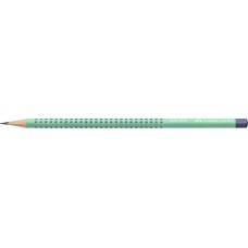 Grafitceruza, B, háromszögletű, FABER-CASTELL "Grip 2001 Flow", türkiz-kék