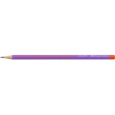 Grafitceruza, B, háromszögletű, FABER-CASTELL "Grip 2001 Flow", piros-lila