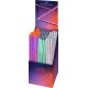 Grafitceruza display, B, háromszögletű, FABER-CASTELL "Grip 2001 Flow", vegyes színek