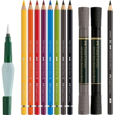 Készlet akvarell technikához, FABER-CASTELL "Discovery Set Albrecht Dürer", 12 db-os szett