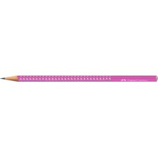 Grafitceruza, B, háromszögletű, FABER-CASTELL "Sparkle Aurora", fukszia