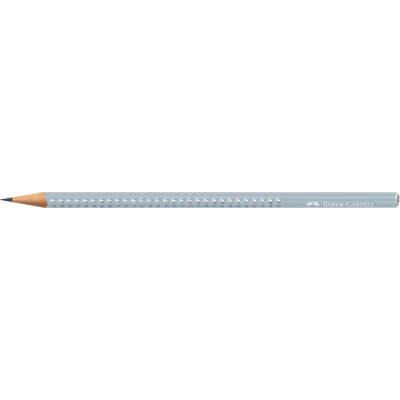 Grafitceruza, B, háromszögletű, FABER-CASTELL "Sparkle Aurora", jégkék