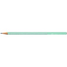 Grafitceruza, B, háromszögletű, FABER-CASTELL "Sparkle Aurora", mentazöld