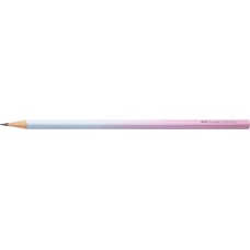 Grafitceruza, B, háromszögletű, FABER-CASTELL "Flow", rózsa-égkék