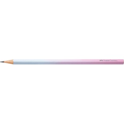 Grafitceruza, B, háromszögletű, FABER-CASTELL "Flow", rózsa-égkék