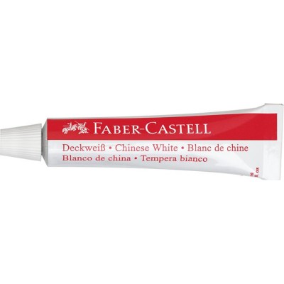 Tempera készlet, tubusos, 3x7,5 ml, FABER-CASTELL, fehér