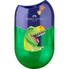Hegyező display, kétlyukú, tartályos, FABER-CASTELL, dinoszaurusz