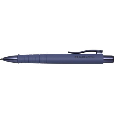 Golyóstoll, 1 mm, XB, nyomógombos tolltest, kék alkonyat tolltest, FABER-CASTELL "Poly Ball Urban", kék