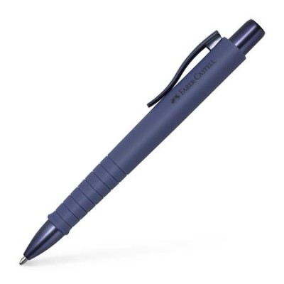 Golyóstoll, 1 mm, XB, nyomógombos tolltest, kék alkonyat tolltest, FABER-CASTELL "Poly Ball Urban", kék