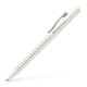 Golyóstoll, 1 mm, XB, nyomógombos, fehér tolltest, FABER-CASTELLG "Grip 2010 Harmony", kék