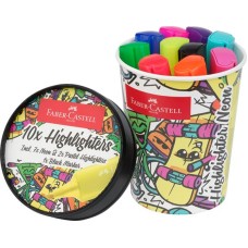 Szövegkiemelő, 1-5 mm, FABER-CASTELL "Textliner 46", 10 különböző szín