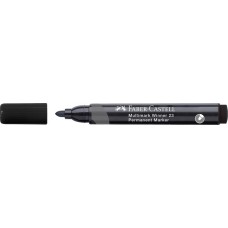 Alkoholos marker, 2,8 mm, kúpos, FABER-CASTELL "Multimark Winner 23", fekete