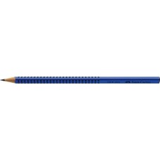 Grafitceruza, B, háromszögletű, FABER-CASTELL "Grip 2001", kék