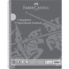 Spirálfüzet, A4, kockás, 80 lap, perforált, lyukasztott, FABER-CASTELL