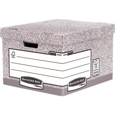 Archiválókonténer, karton, nagy, "BANKERS BOX® SYSTEM by FELLOWES®"