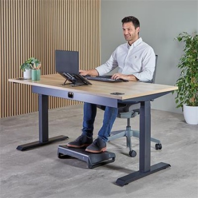 Laptopállvány, hordozható, FELLOWES "Alumia™, fekete