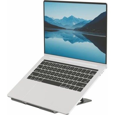 Laptopállvány, hordozható, FELLOWES "Alumia™, fekete