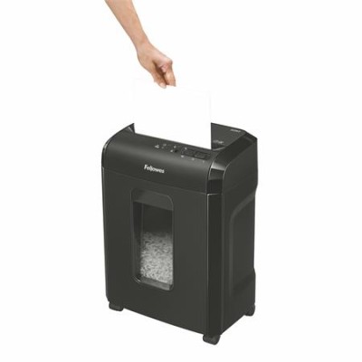 Iratmegsemmisítő, mikrokonfetti, 9 lap, FELLOWES "Microshred® 10M"