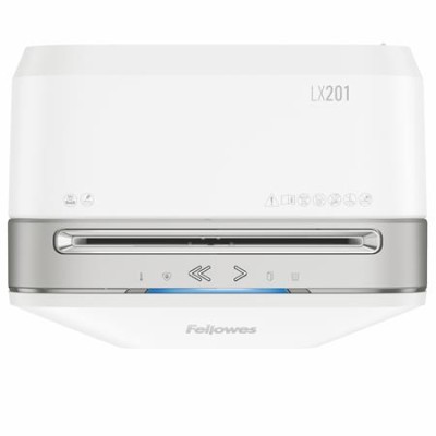 Iratmegsemmisítő, mikrokonfetti, 11 lap, FELLOWES "Powershred LX201", fehér