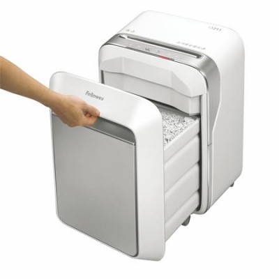 Iratmegsemmisítő, mikrokonfetti, 14 lap, FELLOWES "Powershred LX211", fehér