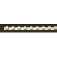 Spirál, műanyag, 6 mm, 10-20 lap, FELLOWES, 100 db, fehér