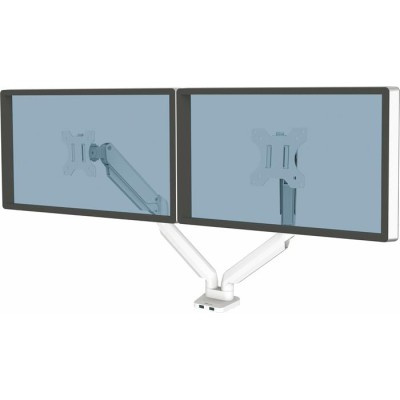 Monitortartó kar, két monitorhoz, FELLOWES "Platinum Series™ Dual", fehér