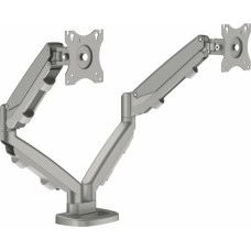 Monitortartó kar két monitorhoz, FELLOWES "Eppa™ "Dual", ezüst