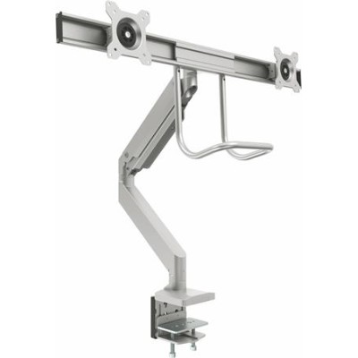 Monitortartó kar, két monitorhoz, FELLOWES "Eppa™ Crossbar", ezüst