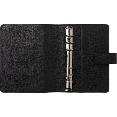 Kalendárium, gyűrűs, betétlapokkal, personal méret, FILOFAX "Camden", fekete
