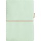 Kalendárium, gyűrűs, betétlapokkal, personal méret, FILOFAX, "Domino" Soft", pasztellzöld