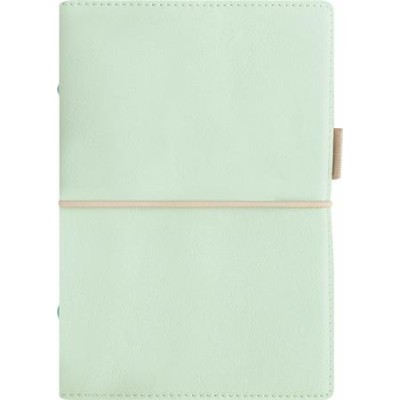Kalendárium, gyűrűs, betétlapokkal, pocket méret, FILOFAX, "Domino" Soft", pasztellzöld