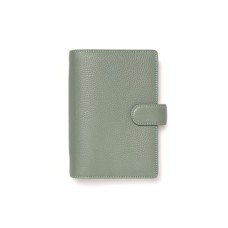 Kalendárium, gyűrűs, betétlapokkal, personal méret, FILOFAX "Norfolk", zöld