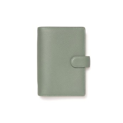 Kalendárium, gyűrűs, betétlapokkal, personal méret, FILOFAX "Norfolk", zöld