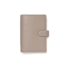 Kalendárium, gyűrűs, betétlapokkal, personal méret, FILOFAX "Norfolk", barnásszürke