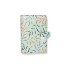Kalendárium, gyűrűs, betétlapokkal, personal méret, FILOFAX "Botanical", menta