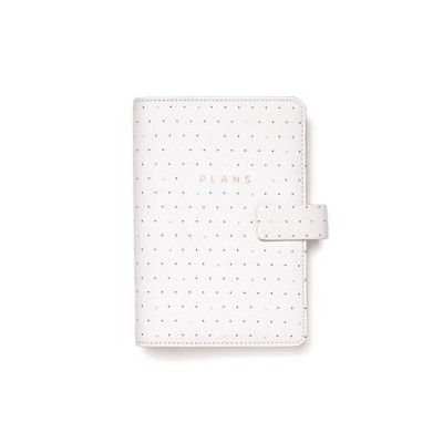 Kalendárium, gyűrűs, betétlapokkal, personal méret, FILOFAX "Moonlight", fehér