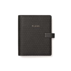 Kalendárium, gyűrűs, betétlapokkal, A5, FILOFAX "Moonlight", fekete