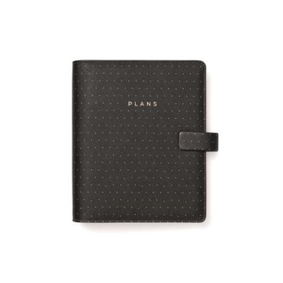 Kalendárium, gyűrűs, betétlapokkal, A5, FILOFAX "Moonlight", fekete