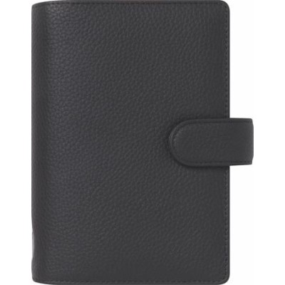 Kalendárium, gyűrűs, betétlapokkal, personal méret, FILOFAX "Norfolk", fekete