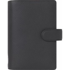 Kalendárium, gyűrűs, betétlapokkal, A5, FILOFAX "Norfolk", fekete