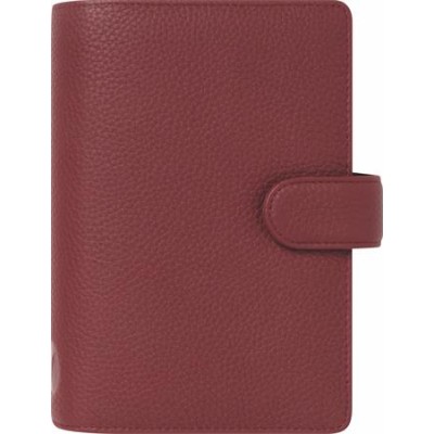 Kalendárium, gyűrűs, betétlapokkal, personal méret, FILOFAX "Norfolk", bordó