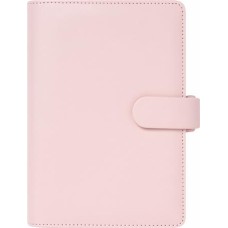 Kalendárium, gyűrűs, betétlapokkal, pocket méret, FILOFAX "Saffiano", halvány rózsaszín