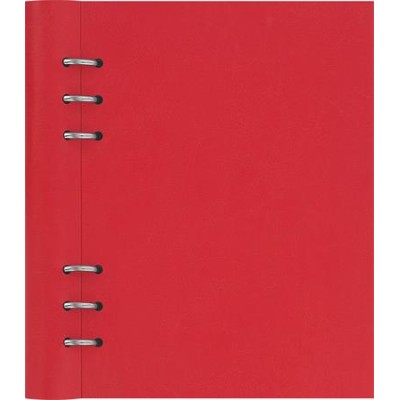 Tervező, naptár és füzet betéttel, A5, FILOFAX "Clipbook Classic", piros
