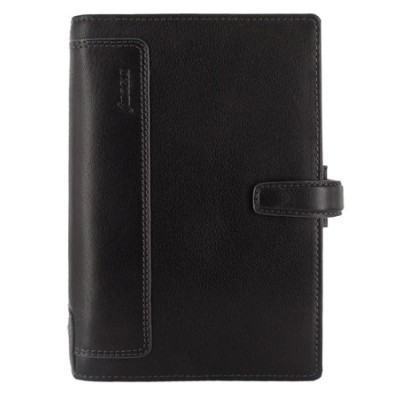 Kalendárium, gyűrűs, betétlapokkal, personal méret, FILOFAX, "Holborn", fekete