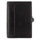 Kalendárium, gyűrűs, betétlapokkal, personal méret, FILOFAX, "Holborn", fekete
