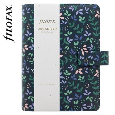 Kalendárium, gyűrűs, betétlapokkal, personal méret, FILOFAX "Garden Dusk"