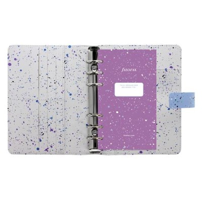 Kalendárium, gyűrűs, betétlapokkal, personal méret, FILOFAX, "Expressions", kék