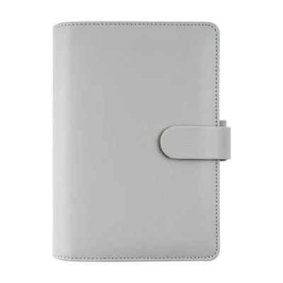 Kalendárium, gyűrűs, betétlapokkal, A5 méret, FILOFAX "Saffiano", gránit