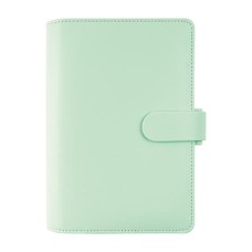 Kalendárium, gyűrűs, betétlapokkal, personal méret, FILOFAX "Saffiano", menta